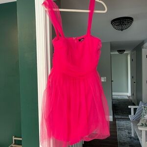 Lulu's Hot Pink Mini Dress
